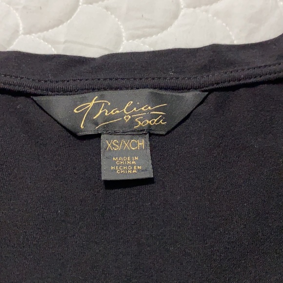 Black cold shoulder blouse/ Size XS - Picture 2 of 3